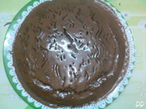 torta al cioccolato glassata