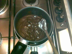 torta al cioccolato glassata