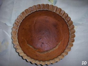 Torta alla banana con decorazione al cioccolato