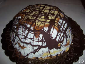Zuccotto pandoro e ricotta