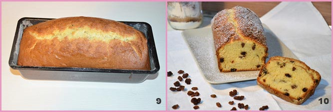 Plumcake all'uvetta